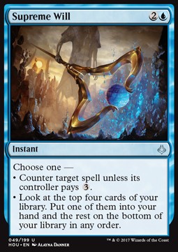 Supreme Will - Hour of Devastation (Uncommon) [HOU-49]