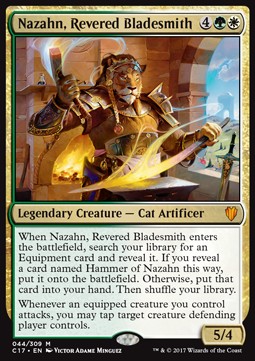 Nazahn, Revered Bladesmith - Commander 2017 (Mythic) [C17-44]