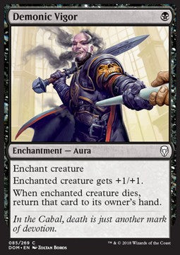 Demonic Vigor - Dominaria (Common) [DOM-85]