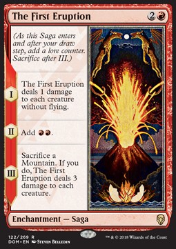 The First Eruption - Dominaria (Rare) [DOM-122]