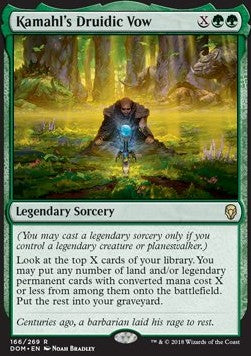 Kamahl's Druidic Vow - Dominaria (Rare) [DOM-166]
