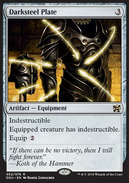 Darksteel Plate - Duel Decks: Elves vs. Inventors (Rare) [DDU-52]