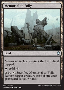 Memorial to Folly - Dominaria (Uncommon) [DOM-242]