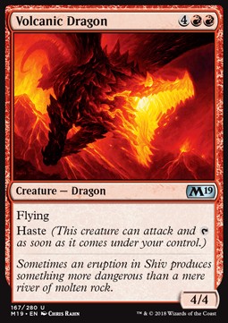 Volcanic Dragon - Core 2019 (Uncommon) [M19-167]