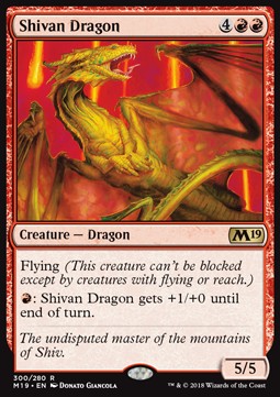 Shivan Dragon - Core 2019 (Rare) [M19-300]