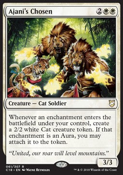 Ajani's Chosen - Commander 2018 (Rare) [C18-61]