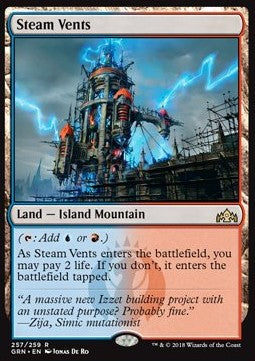 Steam Vents - Guilds of Ravnica (Rare) [GRN-257]