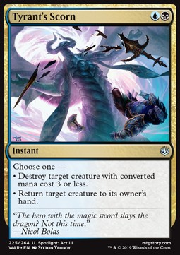 Tyrant's Scorn - War of the Spark (Uncommon) [WAR-225]