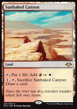 Sunbaked Canyon - Modern Horizons (Rare) [MH1-247]