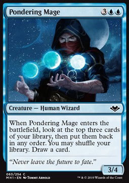 Pondering Mage - Modern Horizons (Common) [MH1-63]