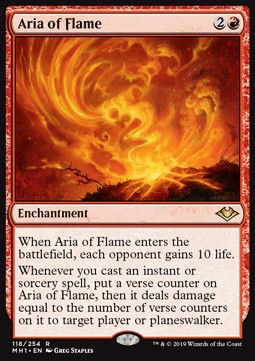 Aria of Flame⁣ - Modern Horizons⁣ (Rare)⁣ [118]