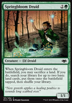 Springbloom Druid - Modern Horizons (Common) [MH1-181]
