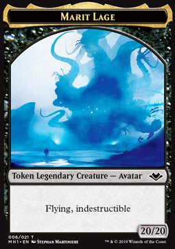 Marit Lage Token (Black 20/20) (V.2) - Modern Horizons (Token) [MH1-T06]