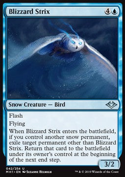Blizzard Strix⁣ - Modern Horizons⁣ (Uncommon)⁣ [42]