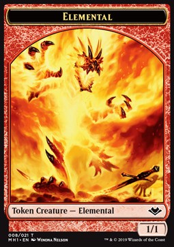 Elemental Token (Red 1/1)⁣ - Modern Horizons⁣ (Token)⁣ [T08]