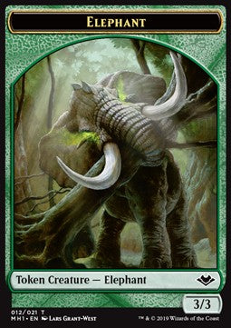 Elephant Token (Green 3/3) - Modern Horizons (Token) [MH1-T12]
