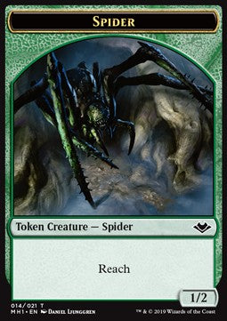 Spider Token (Green 1/2) - Modern Horizons (Token) [MH1-T14]