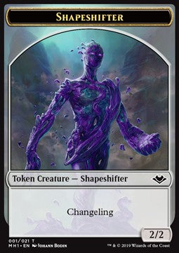 Shapeshifter Token (C 2/2) // Serra the Benevolent Emblem - Modern Horizons (Token) [MH1-T 01/20]
