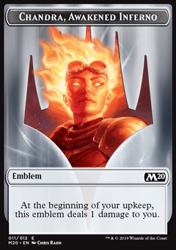 Chandra, Awakened Inferno Emblem - Core 2020 (Token) [M20-T11]