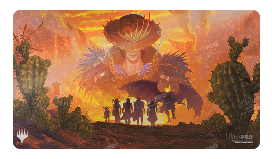 Outlaws of Thunder Junction Gang Silhouette AR Enhanced Holofoil Standard Gaming Playmat for Magic: The Gathering - Ultra pro