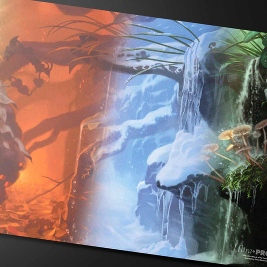 Bloomburrow Season Lands: Forest (Four Seasons) Standard Gaming Playmat for Magic: The Gathering - Ultra pro