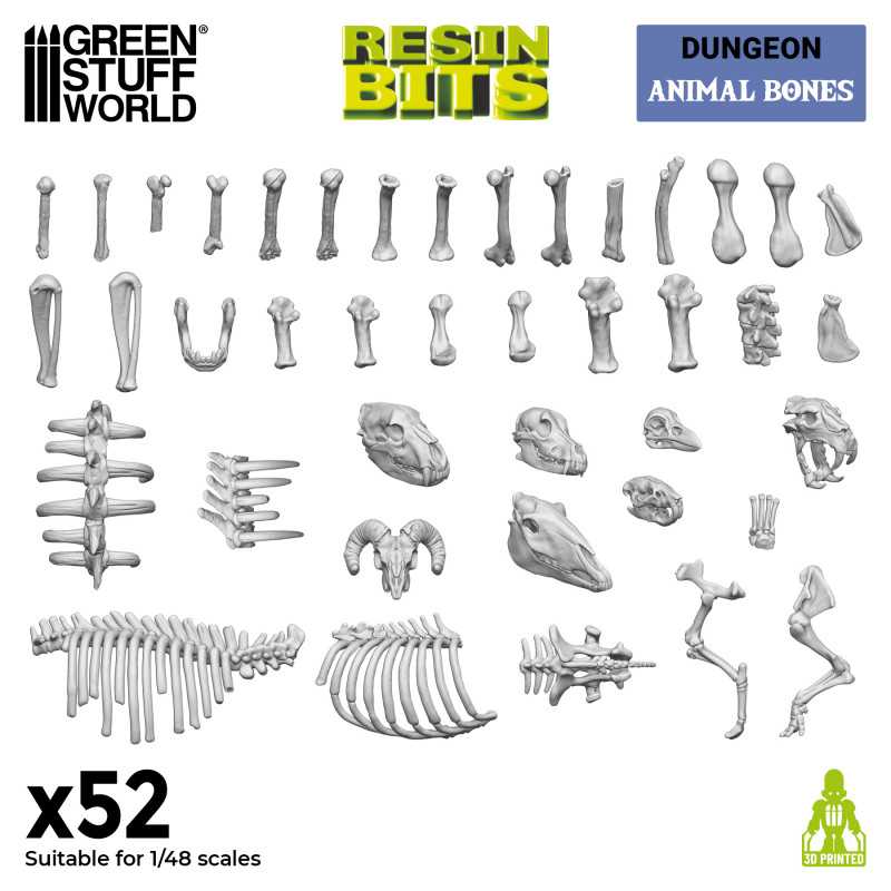 Resin Bits - Animal Bones 1:48