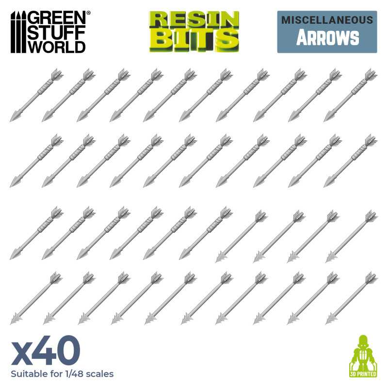 Battle Arrows - 3D printed set - Green Stuff Worlds