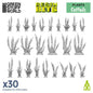 CATTAILS Plants (x30) - 3D printed set - Green Stuff World