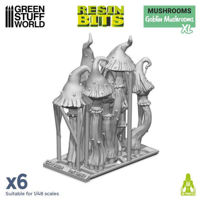 Goblin Mushrooms XL - 3D printed set - Green Stuff Worlds