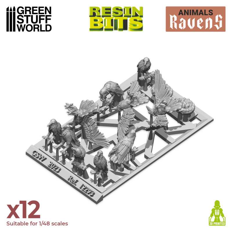 Ravens - 3D printed set - Green Stuff Worlds