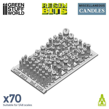 3D Printed Set - Resin Candles - Green Stuff World