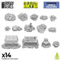 Treasure Pieces - 3D printed set - Green Stuff Worlds