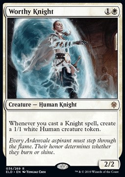 Worthy Knight - Throne of Eldraine (Rare) [ELD-36]