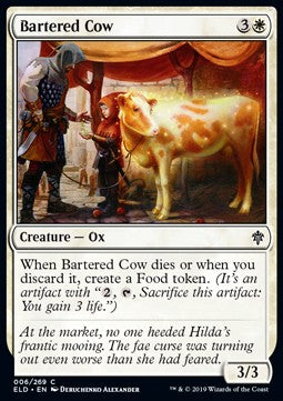 Bartered Cow - Throne of Eldraine (Common) [ELD-6]