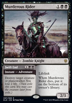 Murderous Rider // Swift End (V.2)⁣ - Throne of Eldraine: Promos⁣ (Rare)⁣ [97]