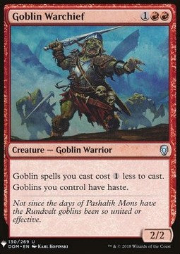 Goblin Warchief - Mystery Booster (Uncommon) [MYS-130]