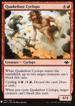 Quakefoot Cyclops - Mystery Booster (Common) [MYS-142]