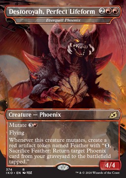 Everquill Phoenix (V.2) - Ikoria: Lair of Behemoths: Extras (Rare) [XIKO-374]