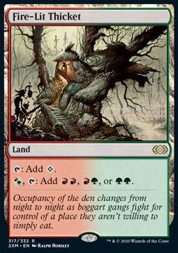 Fire-Lit Thicket - Double Masters (Rare) [2XM-317]