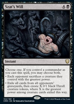 Szat's Will⁣ - Commander Legends⁣ (Rare)⁣ [152]