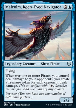 Malcolm, Keen-Eyed Navigator - Commander Legends (Uncommon) [CMR-79]