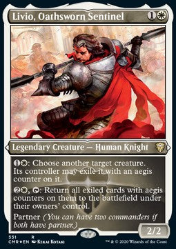 Livio, Oathsworn Sentinel⁣ - Commander Legends: Extras⁣ (Rare)⁣ [551]
