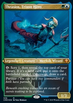 Thrasios, Triton Hero⁣ - Commander Legends: Extras⁣ (Mythic)⁣ [538]
