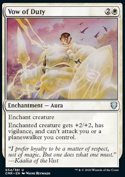 Vow of Duty - Commander Legends (Uncommon) [CMR-54]
