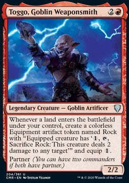 Toggo, Goblin Weaponsmith - Commander Legends (Uncommon) [CMR-204]