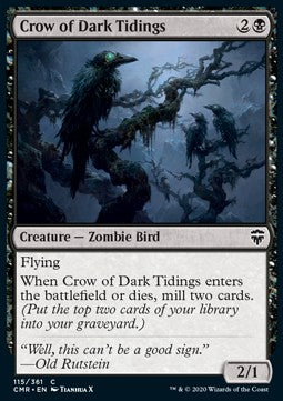 Crow of Dark Tidings - Commander Legends (Common) [CMR-115]