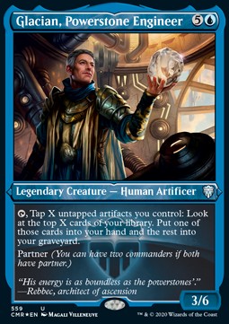 Glacian, Powerstone Engineer⁣ - Commander Legends: Extras⁣ (Uncommon)⁣ [559]