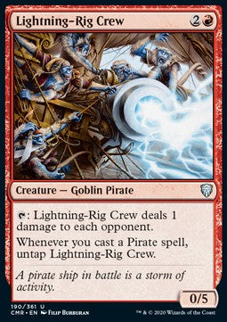 Lightning-Rig Crew - Commander Legends (Uncommon) [CMR-190]