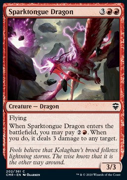 Sparktongue Dragon - Commander Legends (Common) [CMR-202]
