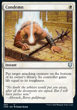 Condemn - Commander Legends: Extras (Uncommon) [XCMR-369]